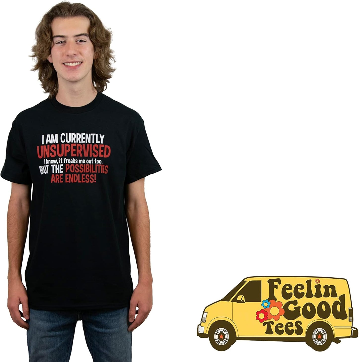 I'M Currently Unsupervised Novelty Graphic Sarcastic Funny T Shirt