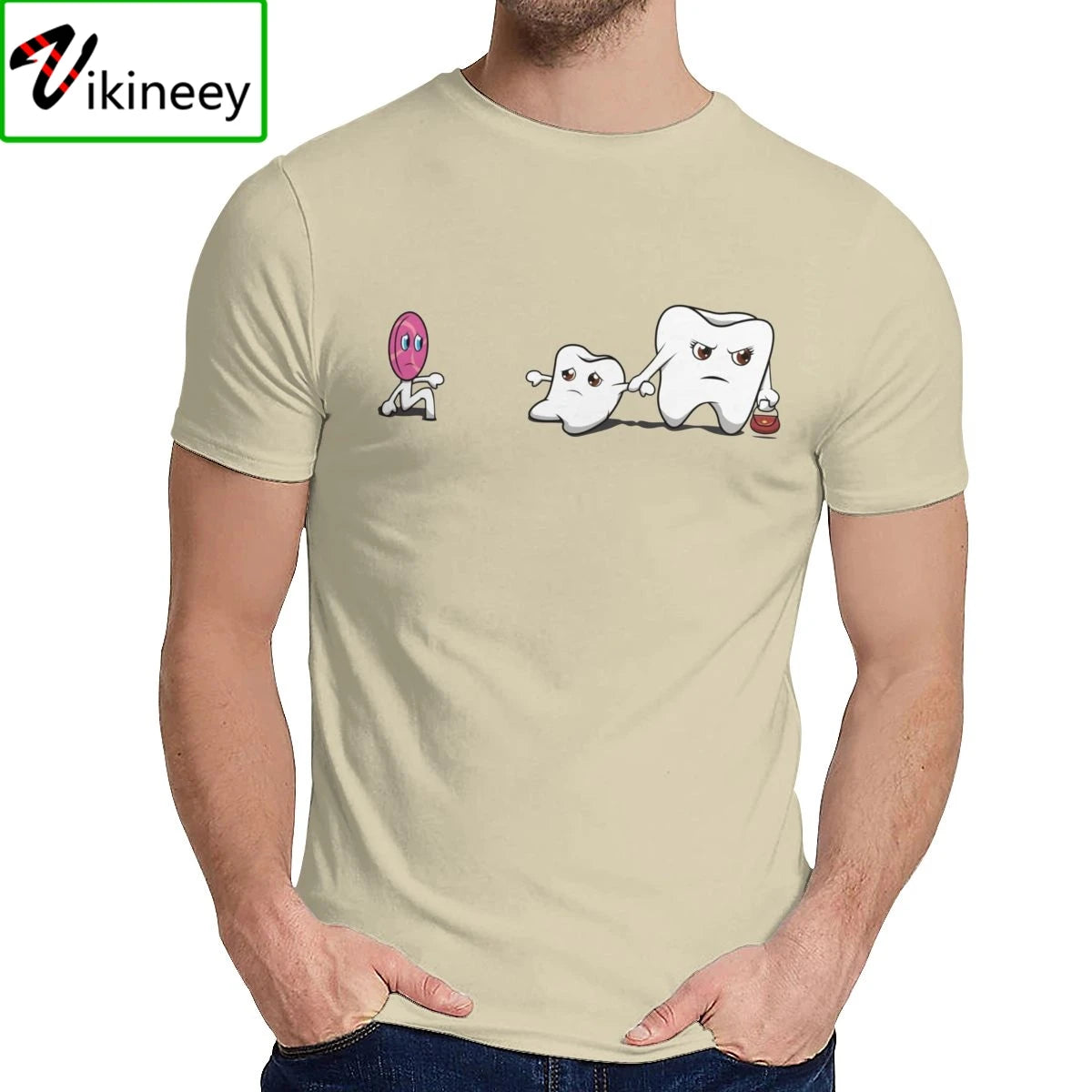 Leisure Man T Shirt Funny Dentist Dental Tooth Dentistry Meme Drawing Great Summer O-Neck Retro Tee Shirt Mens