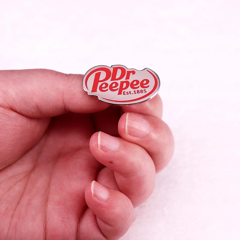 Dr Peepee Badge Gamer Meme Enamel Pin Brooch Jewelry Backpack Decorate Gifts