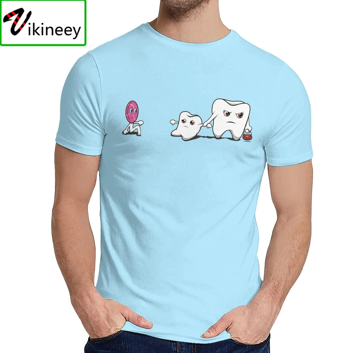 Leisure Man T Shirt Funny Dentist Dental Tooth Dentistry Meme Drawing Great Summer O-Neck Retro Tee Shirt Mens