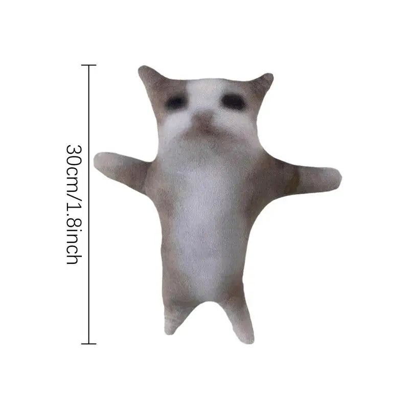 Happy Cat Plush Stuffed Animal Cat with Sound 11.8Inch Cute Cat Plush Interactive Cat Plush Stuffed Animal Happy Cat Kids Toys
