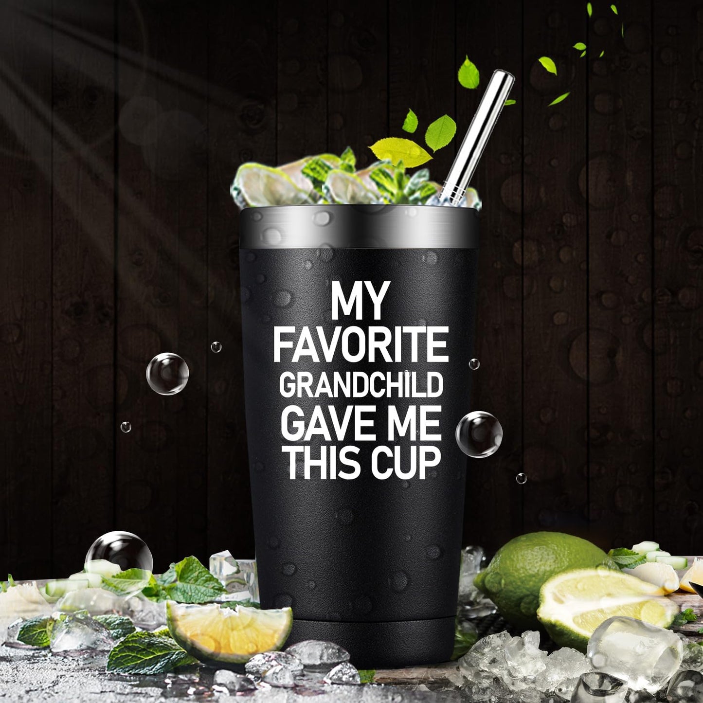 Gifts for Grandpa - Grandpa Gifts from Granddaughter, Grandson - Father'S Day Christmas Birthday Gift for Grandpas - Tumbler Cup