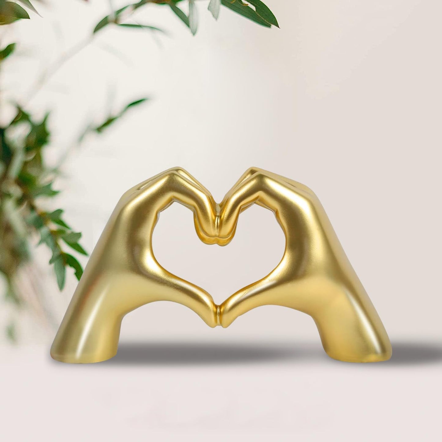 Silver Polyresin Hand Gesture Desk Statues Finger Sculpture Decor - Silver Personality Finger Practical Joke Halloween Prank Gifts (Personality-Black)