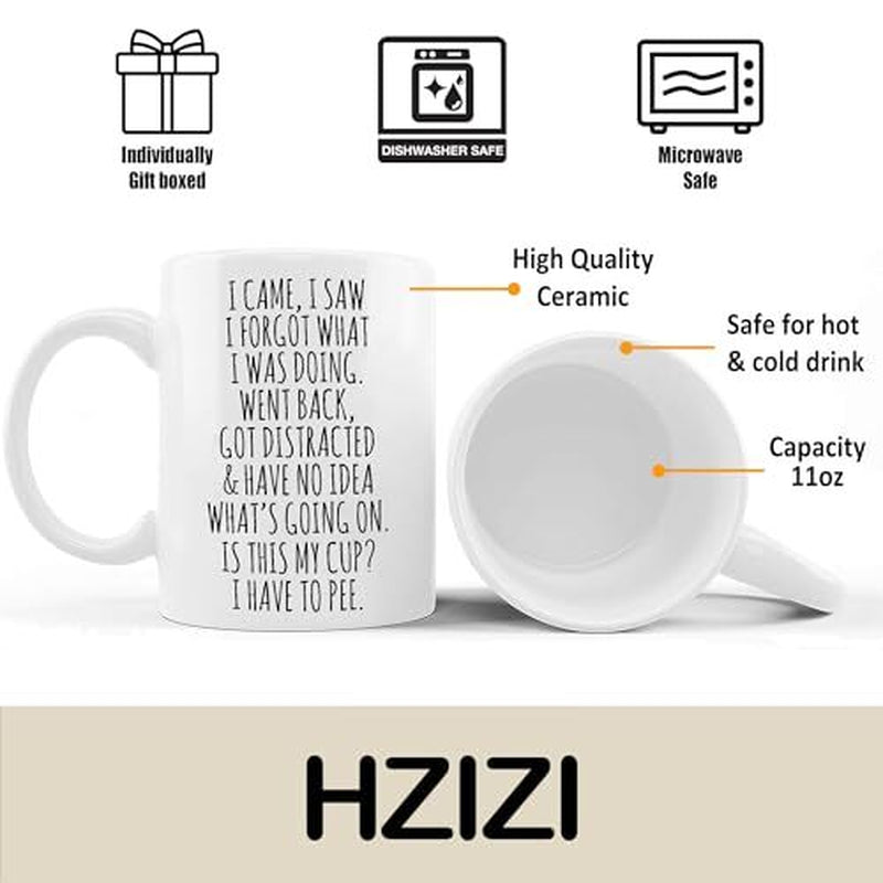 I Came I Saw I Forgot Coffee Mug – Funny Birthday Gifts for Old People - Sarc...
