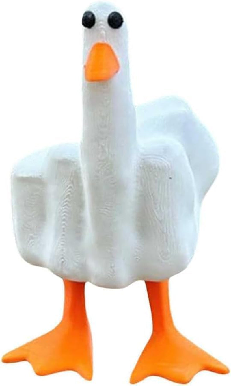 Silver Polyresin Hand Gesture Desk Statues Finger Sculpture Decor - Silver Personality Finger Practical Joke Halloween Prank Gifts (Personality-Black)