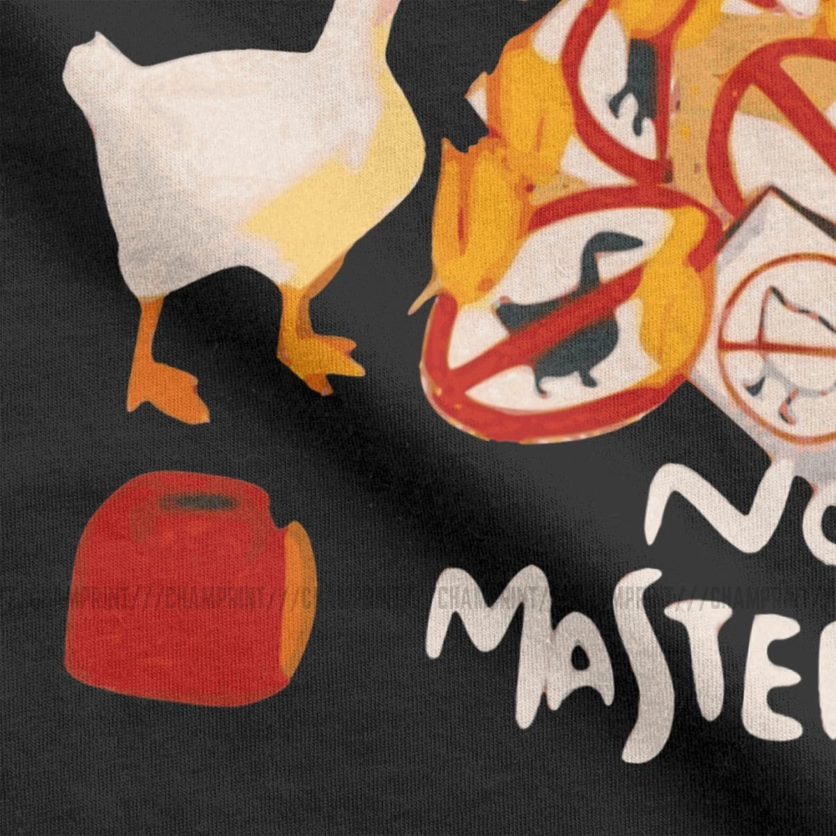 Men'S T-Shirts Untitled Goose Game No God No Masters Meme Funny Tee Shirt Short Sleeve T Shirts Crew Neck Clothes 5XL