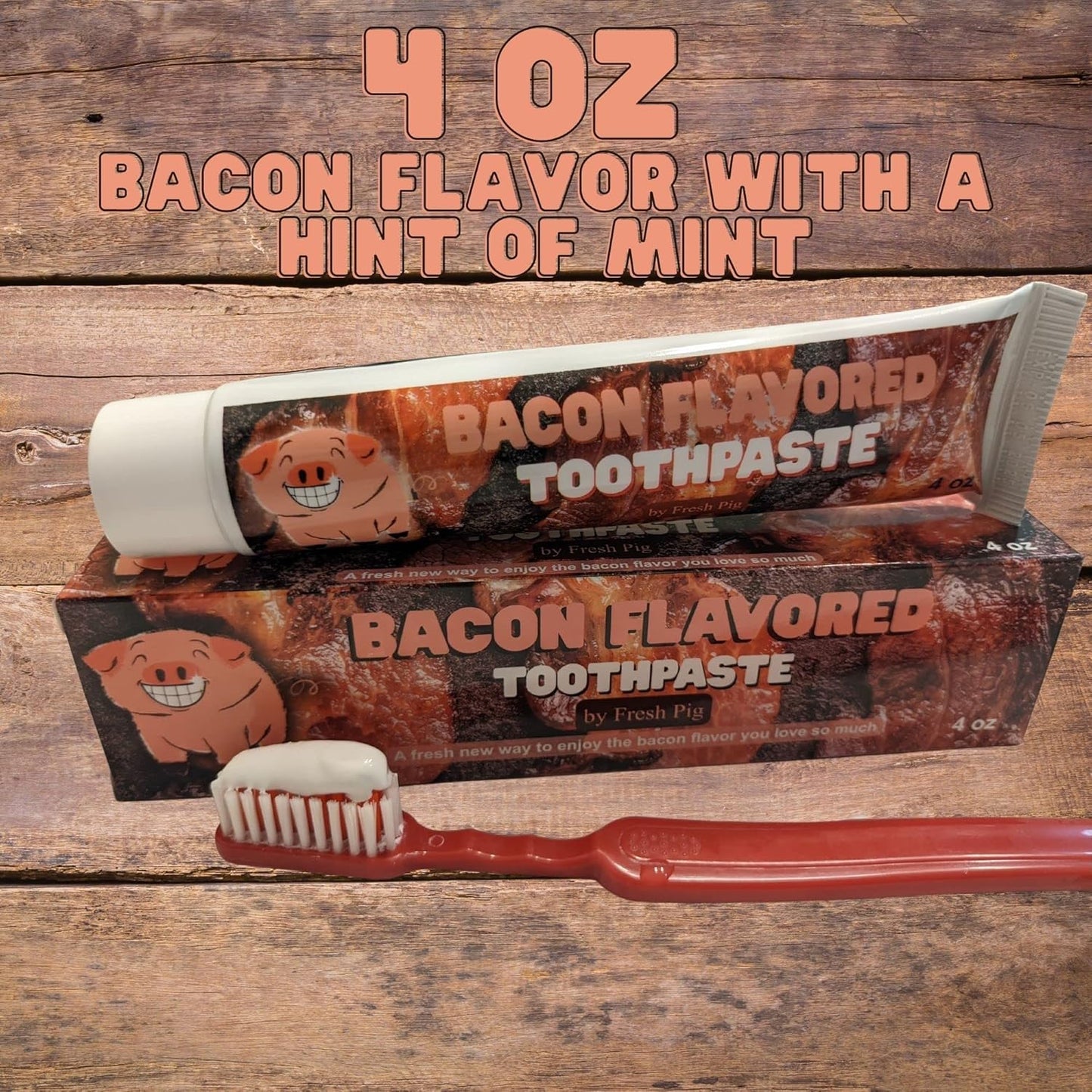 Bacon Toothpaste - Funny Gag Gift under $10 for Husbands, Coworkers, Men