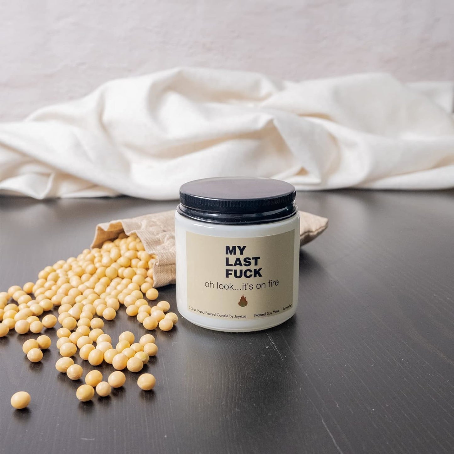 My Last F Candle - Funny Candles for Women Men, Inappropriate Soy Candle Gifts F