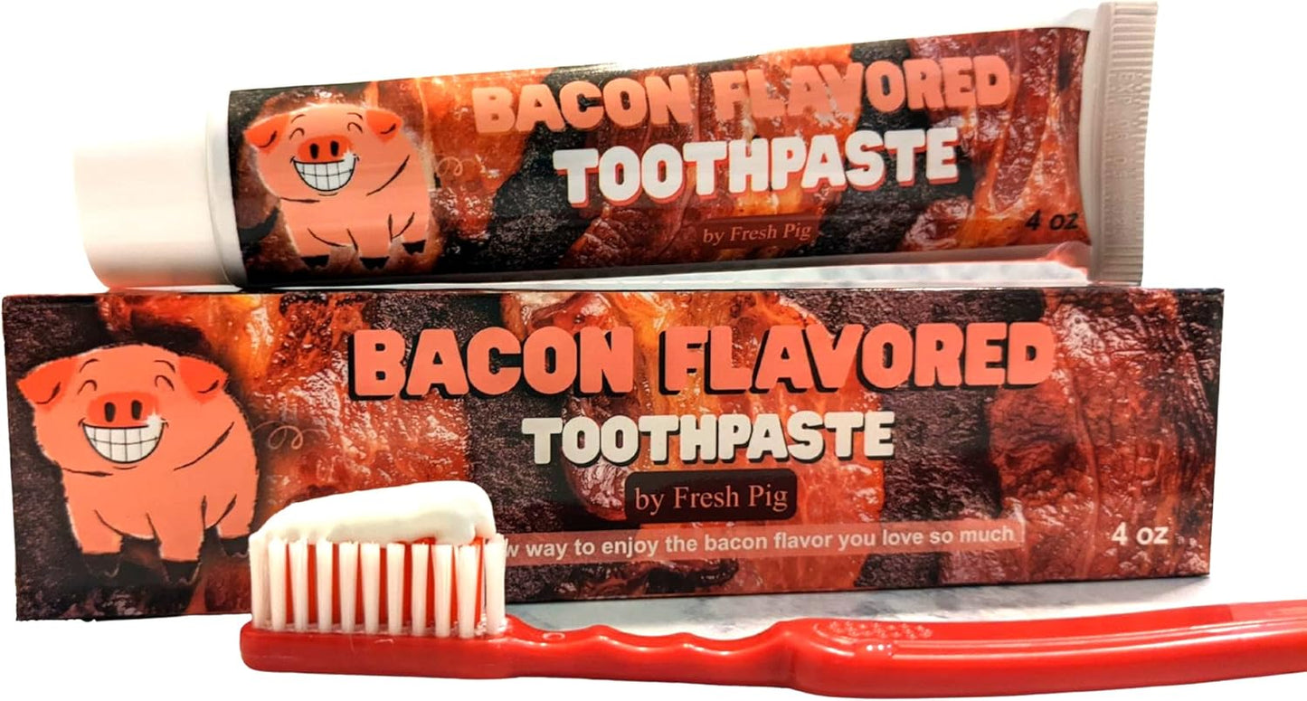 Bacon Toothpaste - Funny Gag Gift under $10 for Husbands, Coworkers, Men