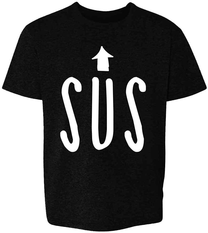 SUS Arrow Funny Gamer Meme Video Game Baby Toddler Kids Girl Boy T-Shirt