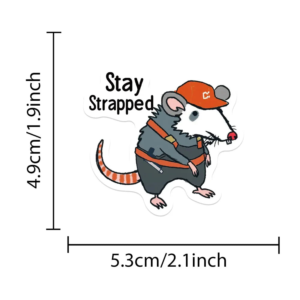 50Pcs Funny Snarky MEME Stickers Spoof DIY Stickers Scrapbooking Phone Luggage Skateboard Waterproof Decals