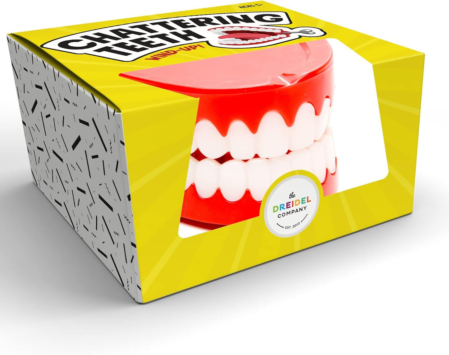 Wind up Teeth Chomping & Chattering Teeth Toys for Kids Birthday Party Favors, Novelty and Gag Gifts, 2.5" Inches (Single)