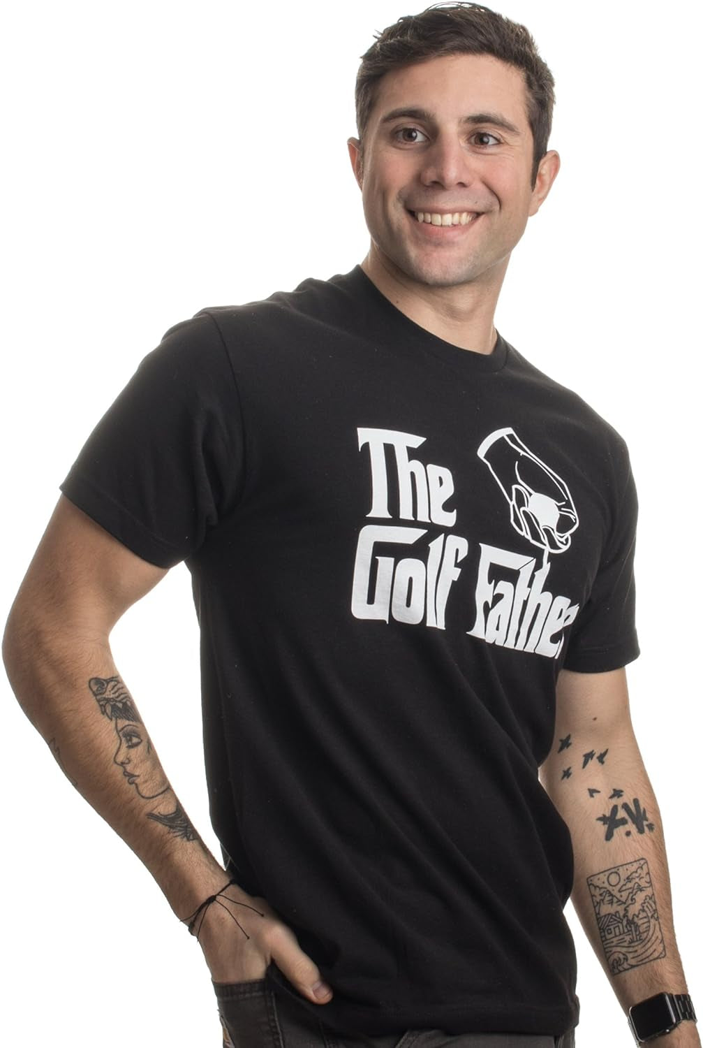 The Golf Father | Funny Saying Golfing Shirt, Golfer Club Ball Humor for Men T-Shirt