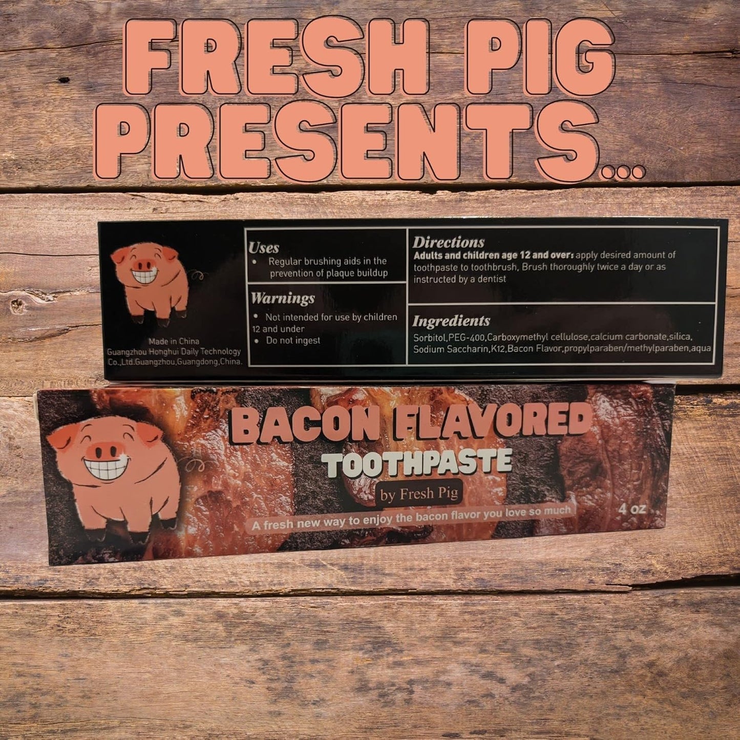 Bacon Toothpaste - Funny Gag Gift under $10 for Husbands, Coworkers, Men