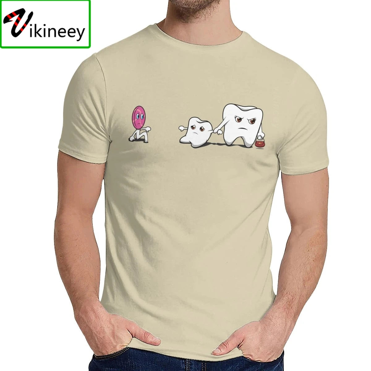 Leisure Man T Shirt Funny Dentist Dental Tooth Dentistry Meme Drawing Great Summer O-Neck Retro Tee Shirt Mens