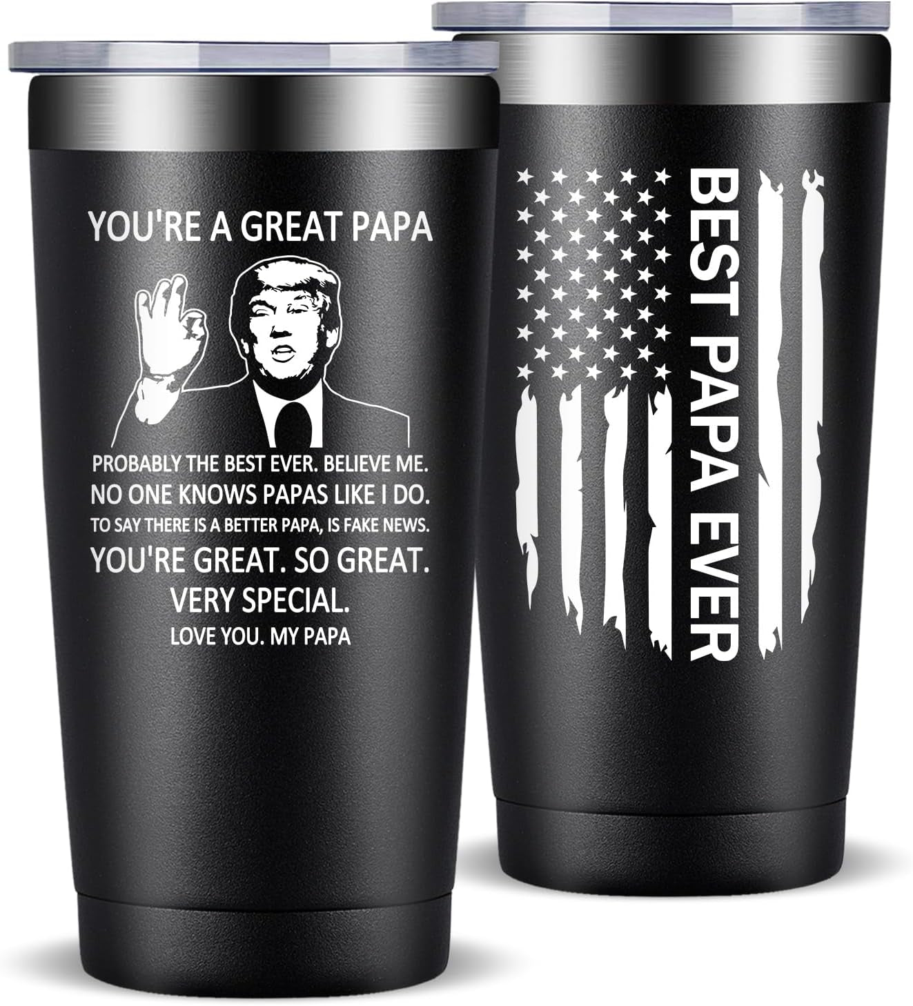 Gifts for Grandpa - Grandpa Gifts from Granddaughter, Grandson - Father'S Day Christmas Birthday Gift for Grandpas - Tumbler Cup