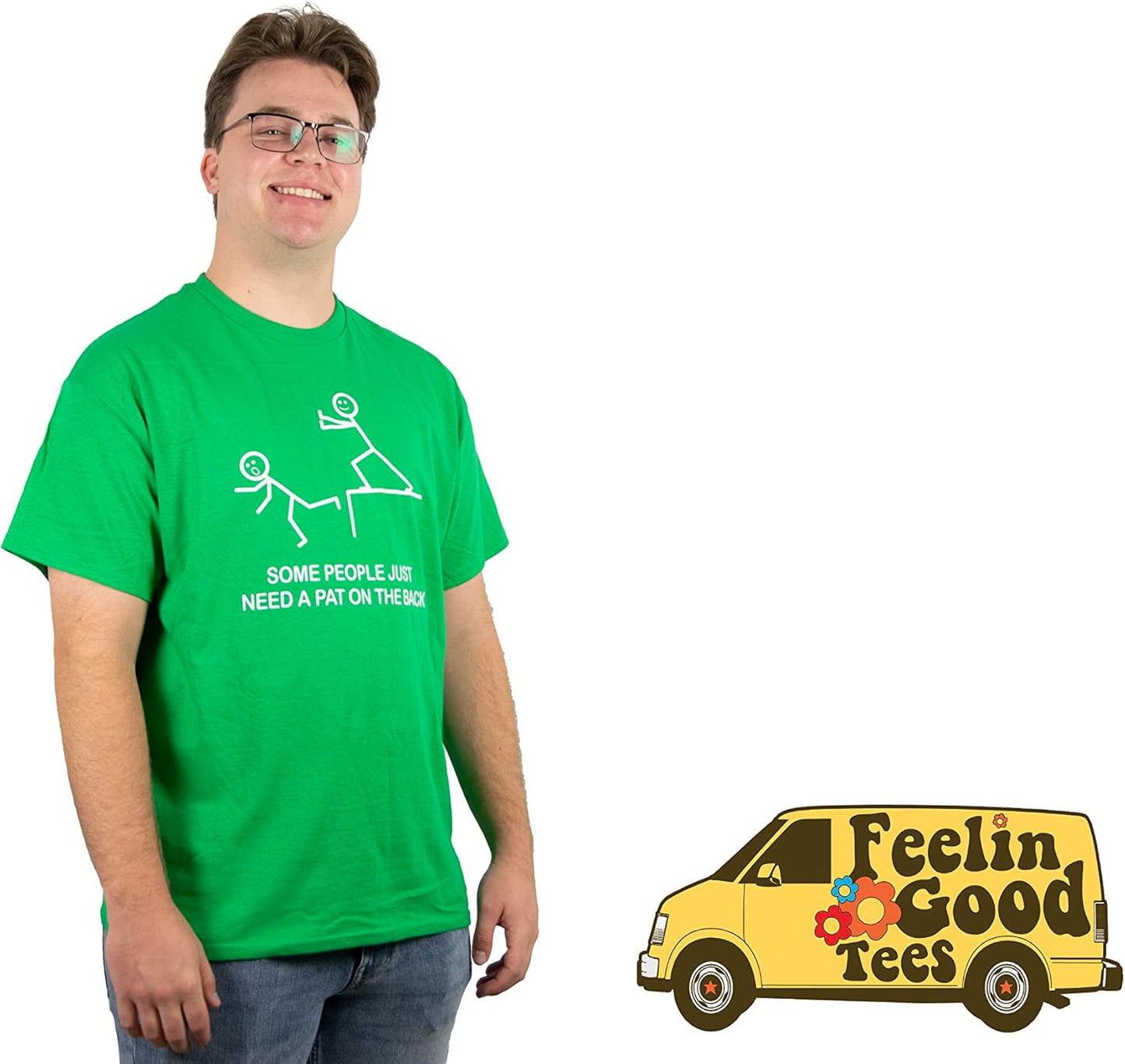 Some People Just Need a Pat on the Back Graphic Novelty Sarcastic Funny T Shirt