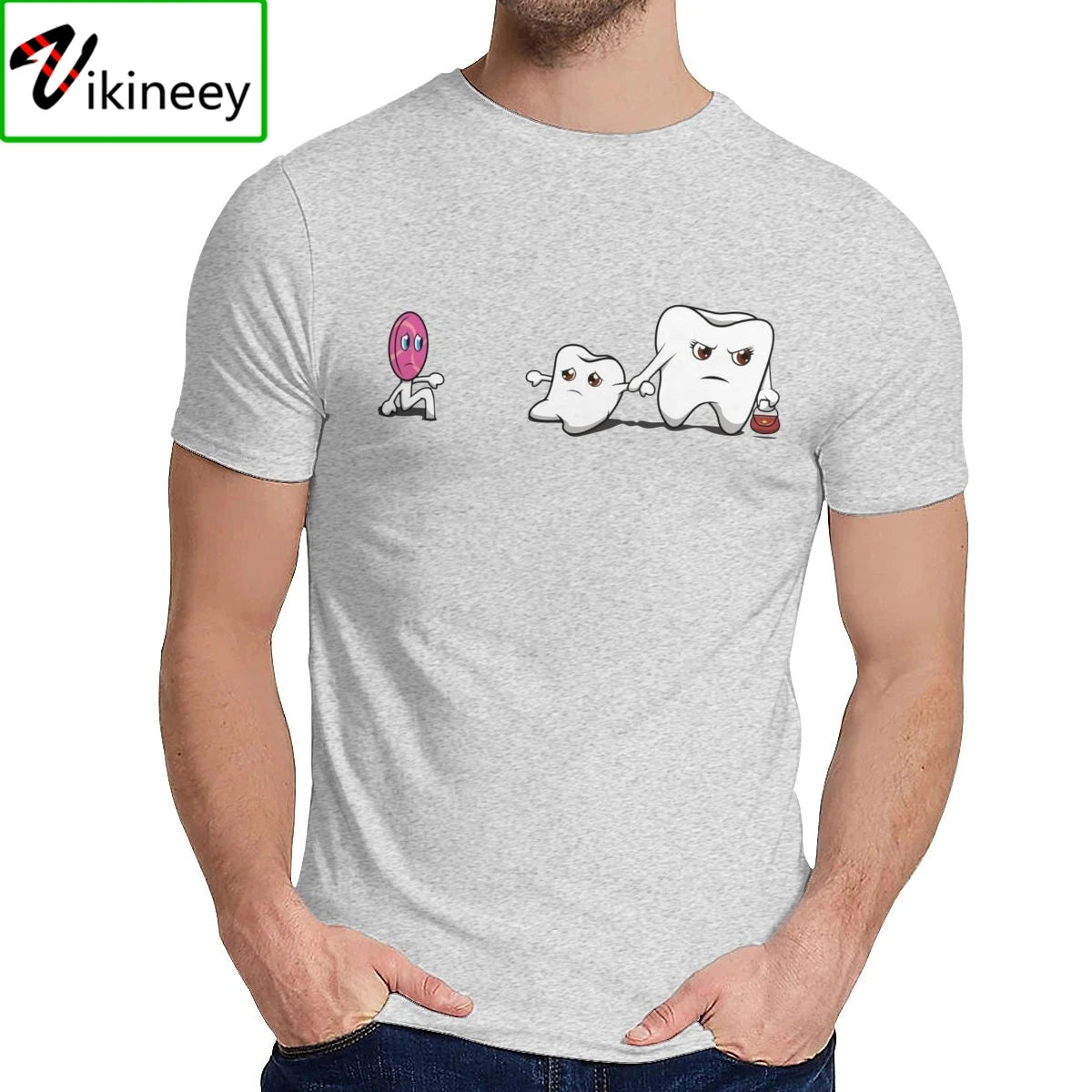 Leisure Man T Shirt Funny Dentist Dental Tooth Dentistry Meme Drawing Great Summer O-Neck Retro Tee Shirt Mens