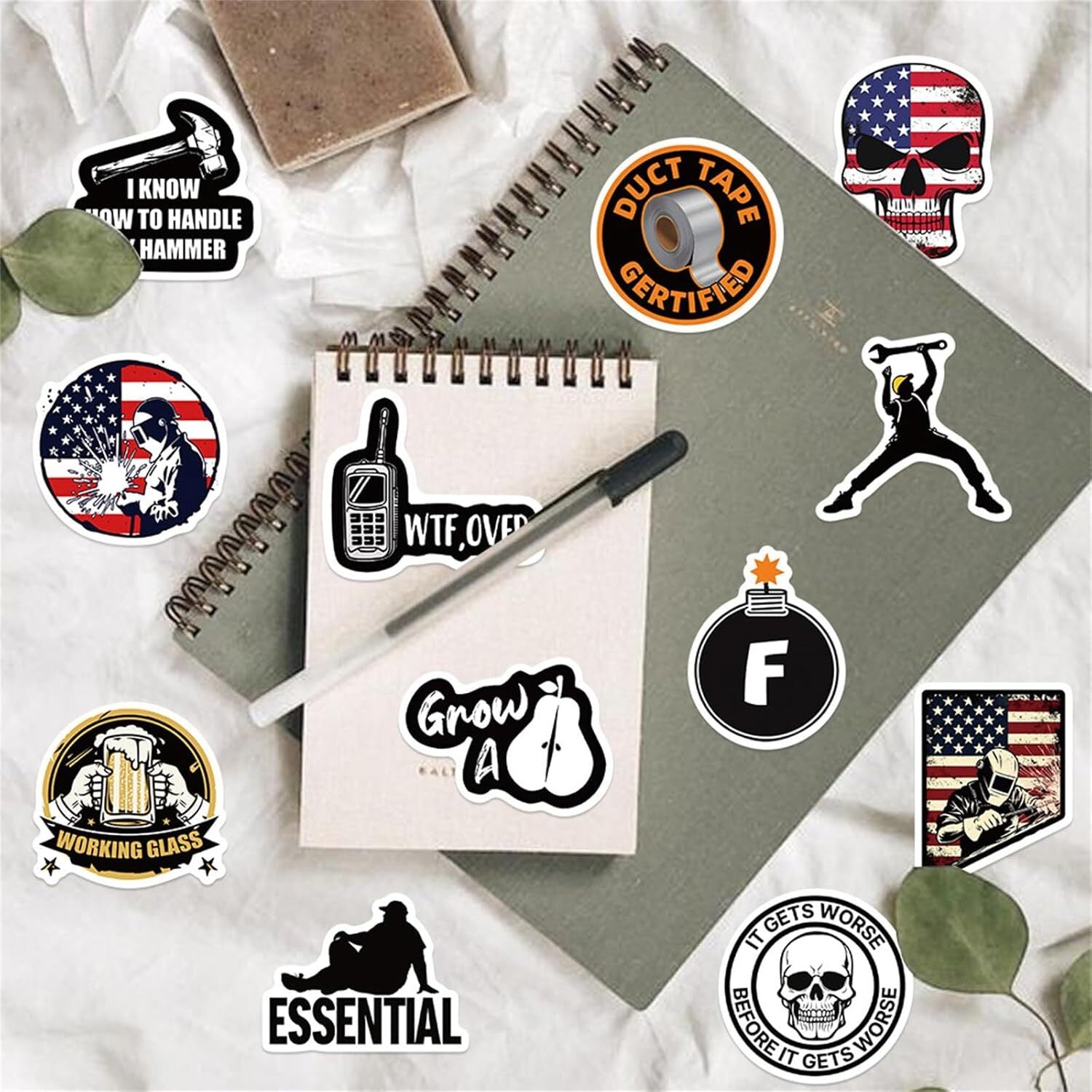 100 Pcs Funny Stickers for Adults (Dirty) Meme Water Bottles Sticker Pack Waterp
