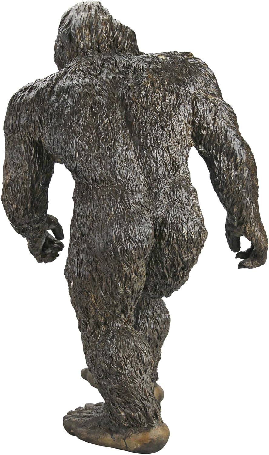 Bigfoot the Yei Indoor/Outdoor Garden Statue Cryptid Sculpture, Large, 28 Inch Tall, Cast Stone Resin, Brown Finish