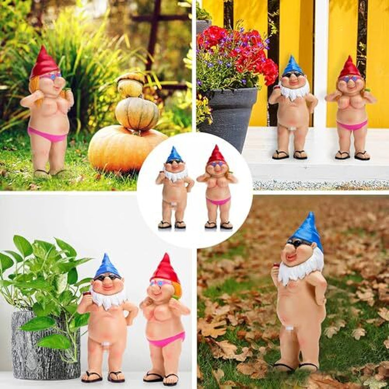 Gag Gifts Garden Gnomes Outdoor Funny Gifts Garden Gnomes Statues 4.7 Inch