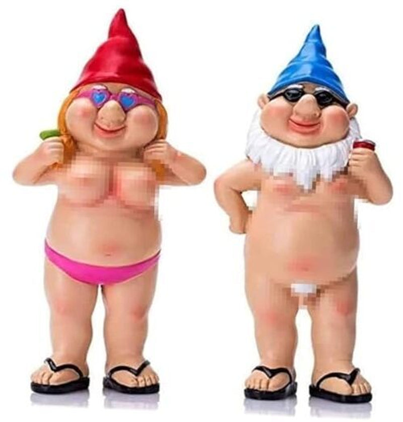 Gag Gifts Garden Gnomes Outdoor Funny Gifts Garden Gnomes Statues 4.7 Inch