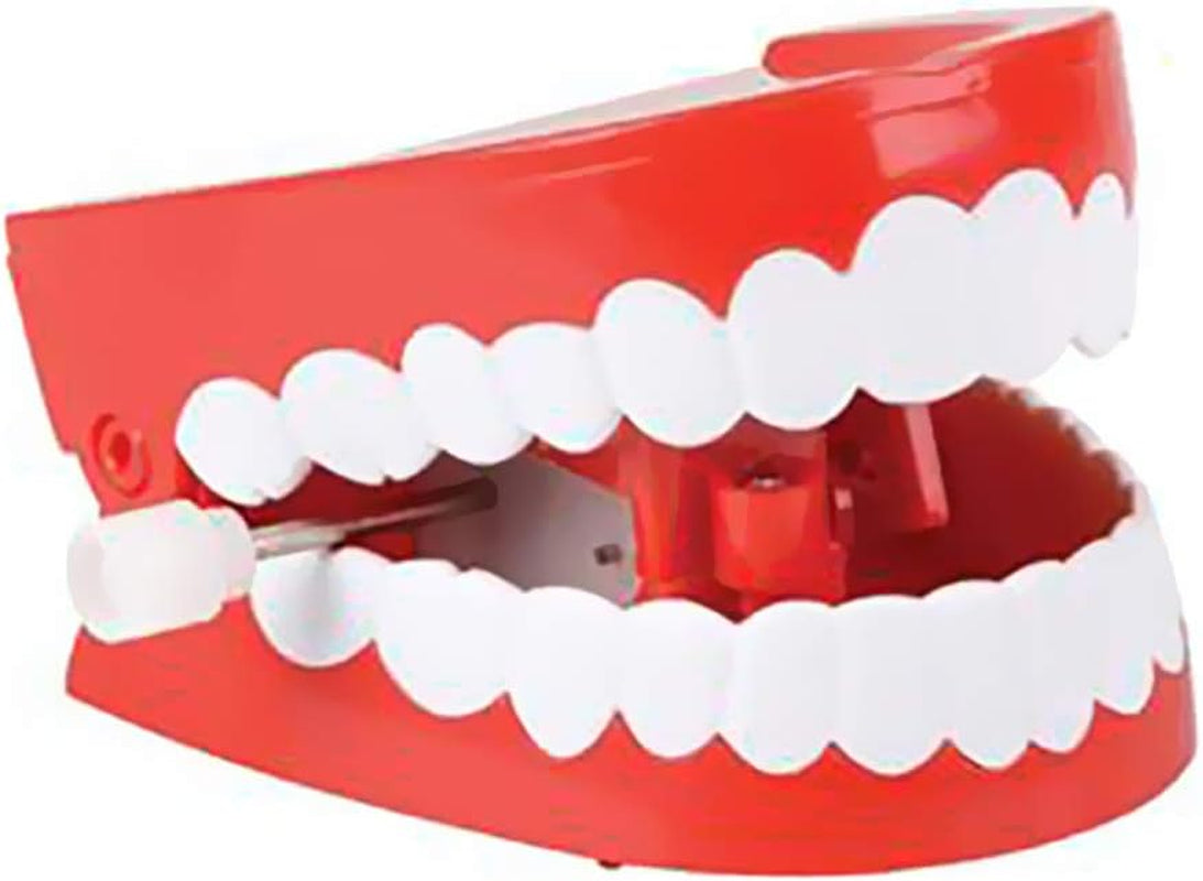 Wind up Teeth Chomping & Chattering Teeth Toys for Kids Birthday Party Favors, Novelty and Gag Gifts, 2.5" Inches (Single)