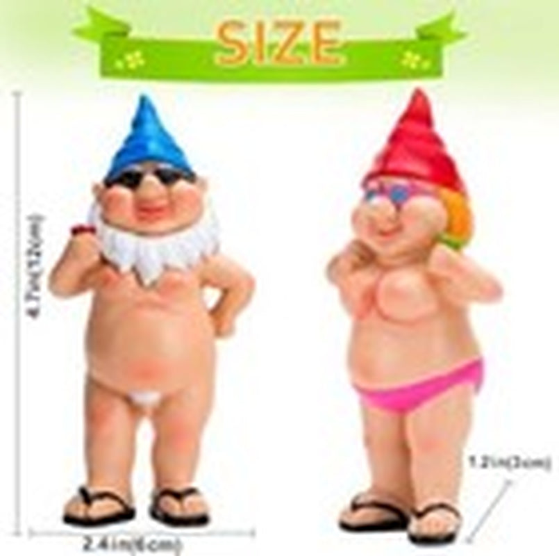 Gag Gifts Garden Gnomes Outdoor Funny Gifts Garden Gnomes Statues 4.7 Inch