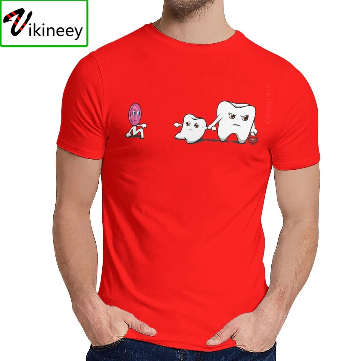 Leisure Man T Shirt Funny Dentist Dental Tooth Dentistry Meme Drawing Great Summer O-Neck Retro Tee Shirt Mens