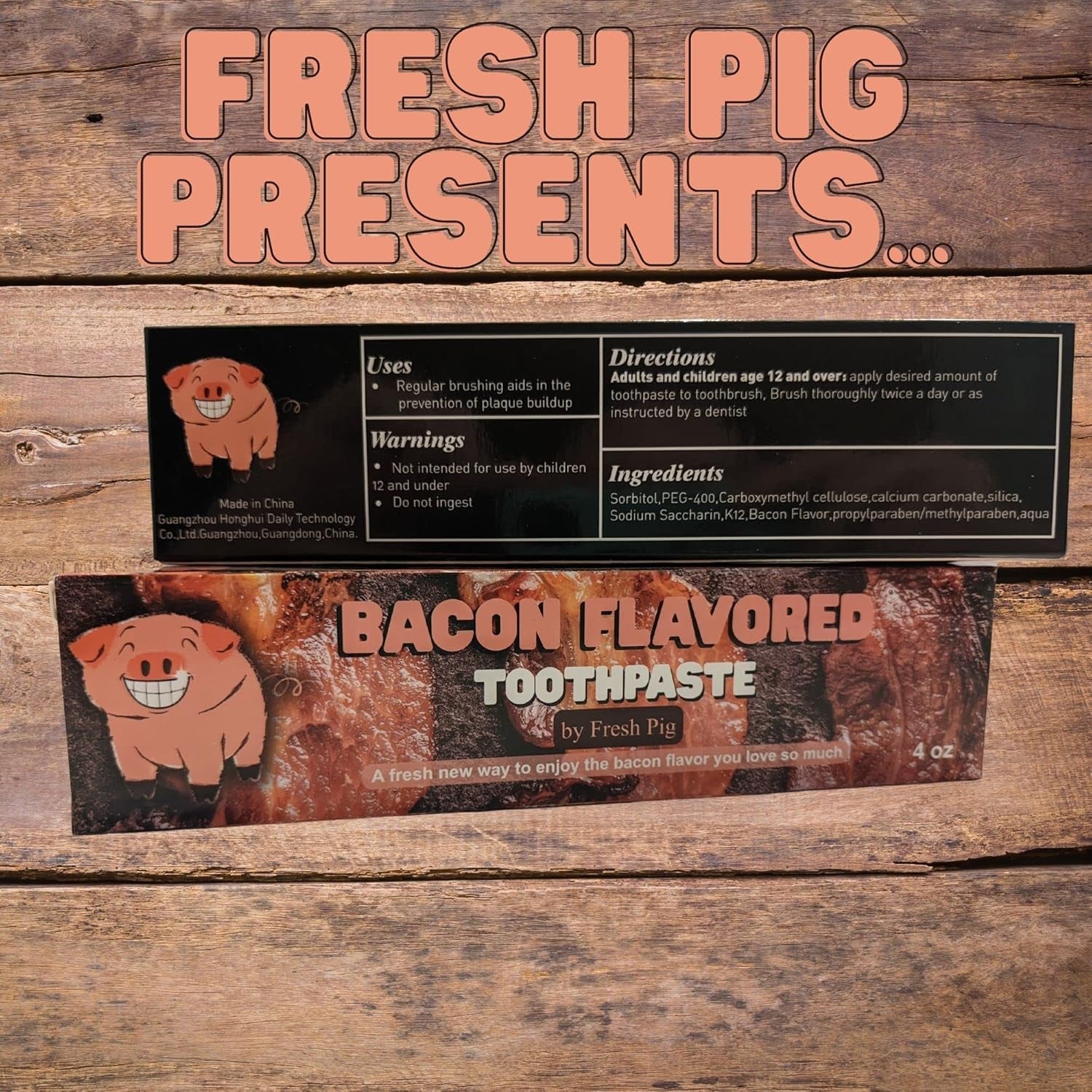 Bacon Toothpaste - Funny Gag Gift under $10 for Husbands, Coworkers, Men