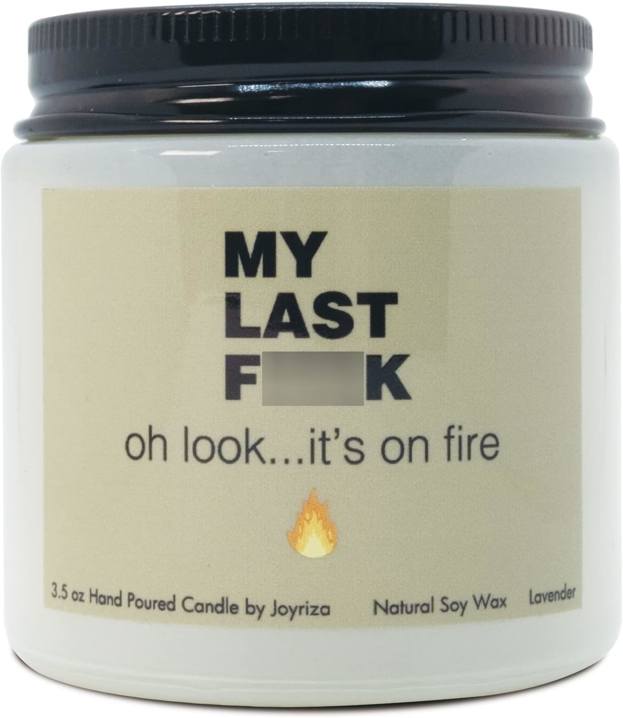 My Last F Candle - Funny Candles for Women Men, Inappropriate Soy Candle Gifts F
