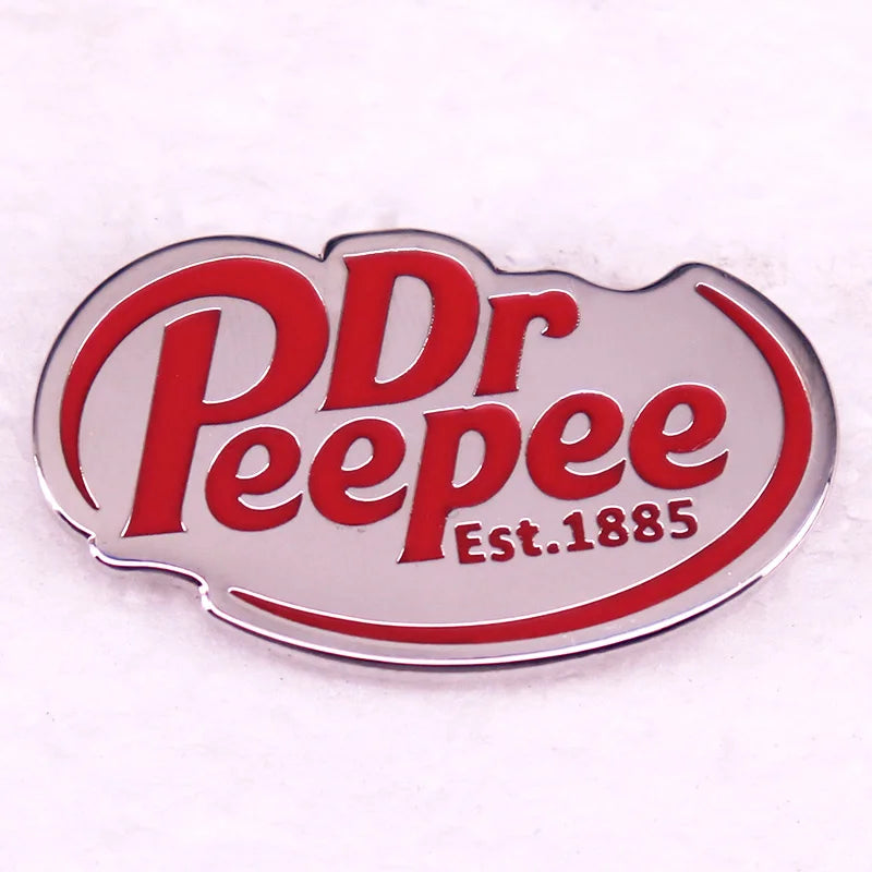 Dr Peepee Badge Gamer Meme Enamel Pin Brooch Jewelry Backpack Decorate Gifts