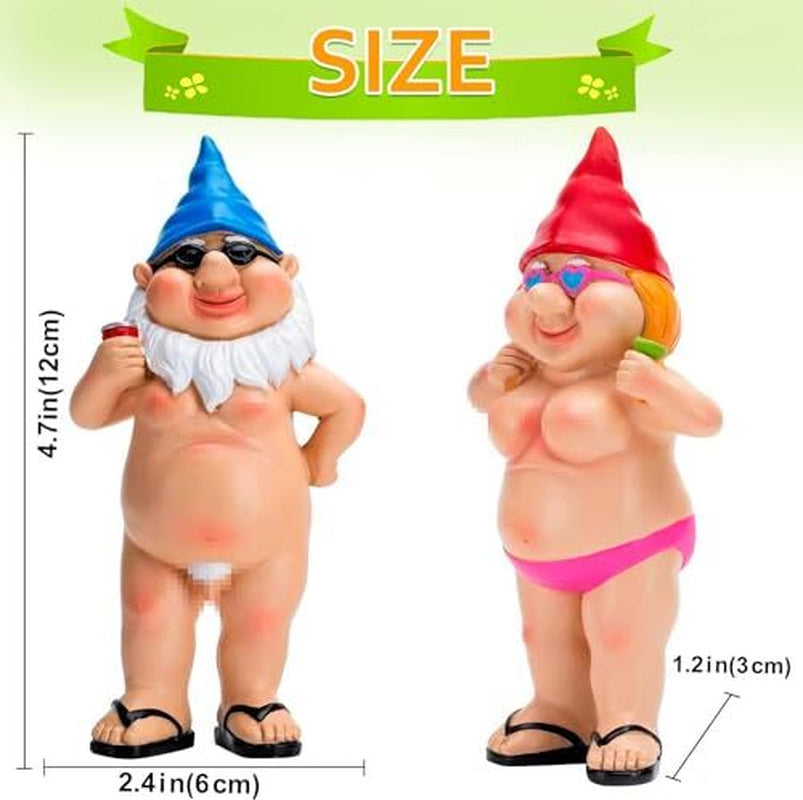 Gag Gifts Garden Gnomes Outdoor Funny Gifts Garden Gnomes Statues 4.7 Inch