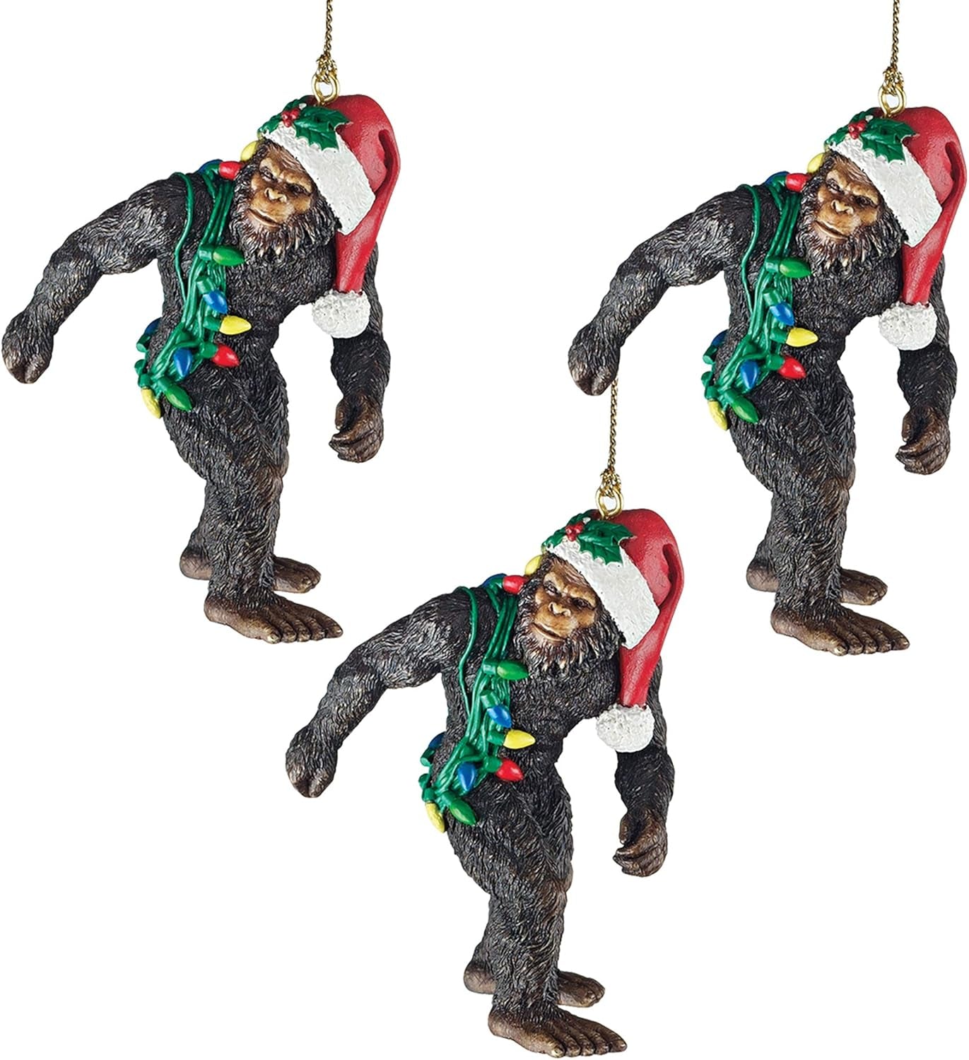 Bigfoot the Yei Indoor/Outdoor Garden Statue Cryptid Sculpture, Large, 28 Inch Tall, Cast Stone Resin, Brown Finish