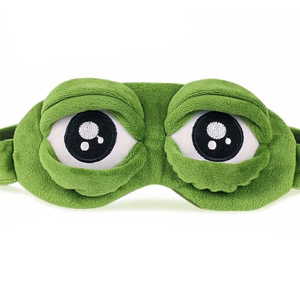 Pepe the Frog Meme Sad Eye Mask Cover Sleeping Rest Sleep Funny Comic Cosplay