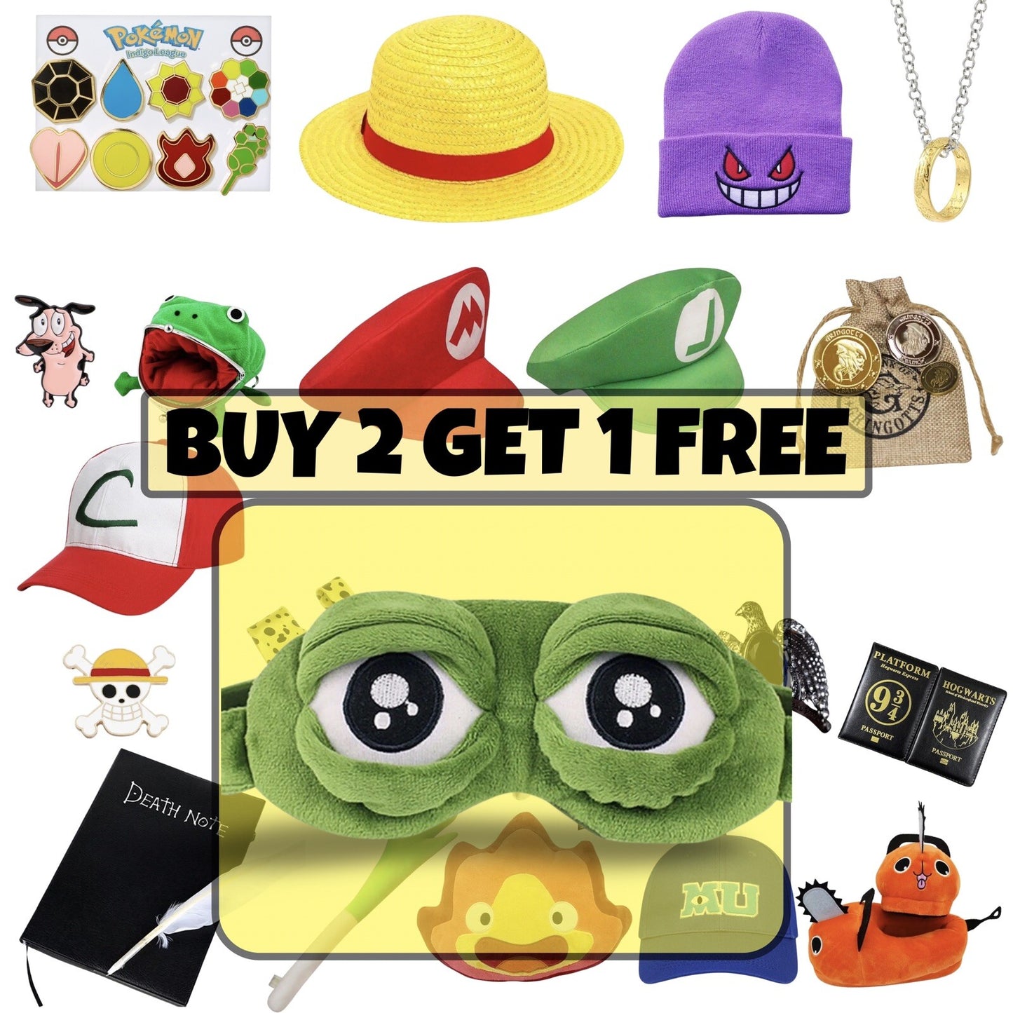 Pepe the Frog Meme Sad Eye Mask Cover Sleeping Rest Sleep Funny Comic Cosplay