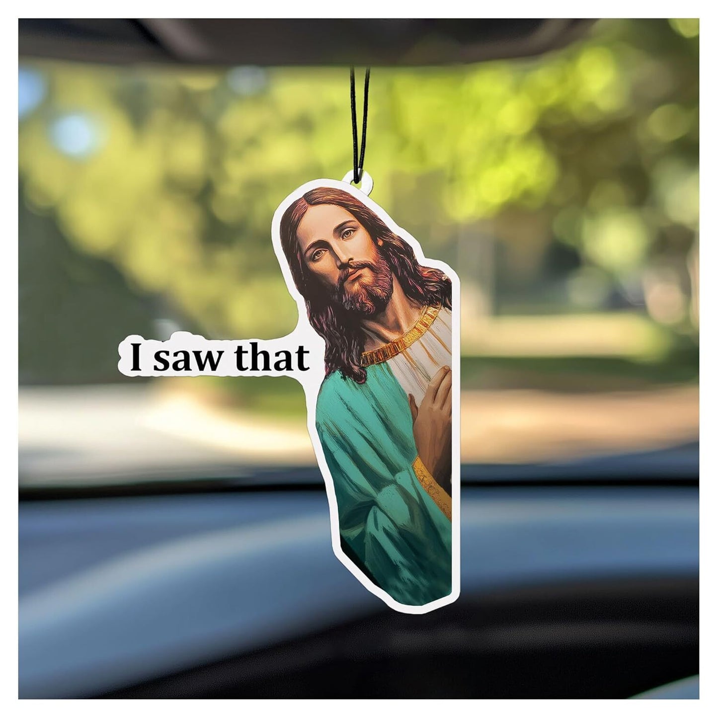 Jesus I Saw That Car Air Freshener, Christian Gift for Her Him, Funny Jesus Meme