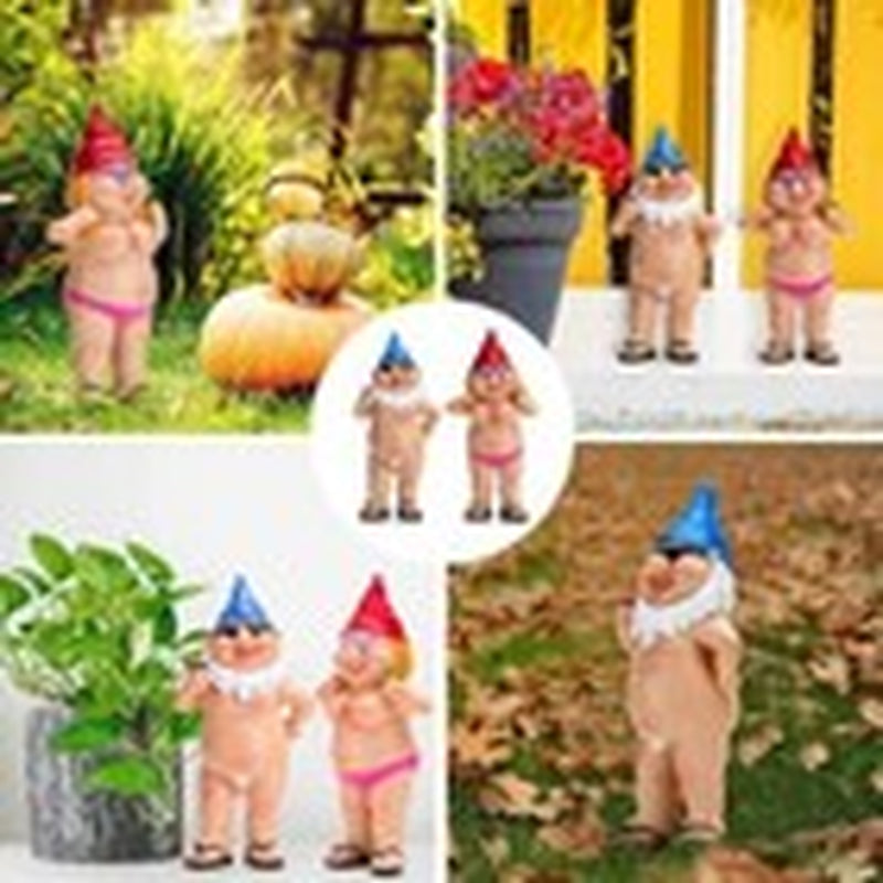 Gag Gifts Garden Gnomes Outdoor Funny Gifts Garden Gnomes Statues 4.7 Inch
