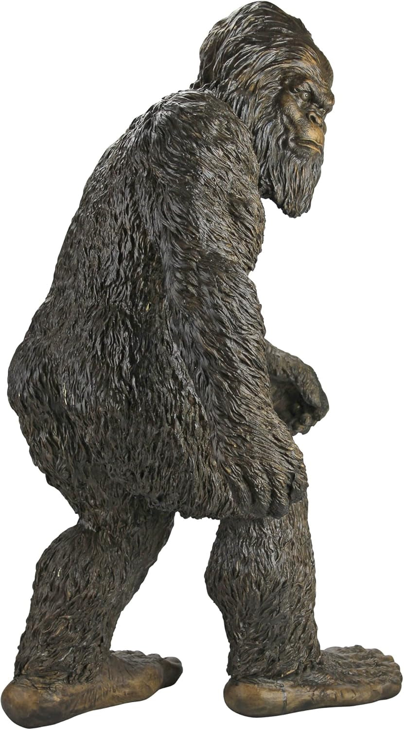 Bigfoot the Yei Indoor/Outdoor Garden Statue Cryptid Sculpture, Large, 28 Inch Tall, Cast Stone Resin, Brown Finish